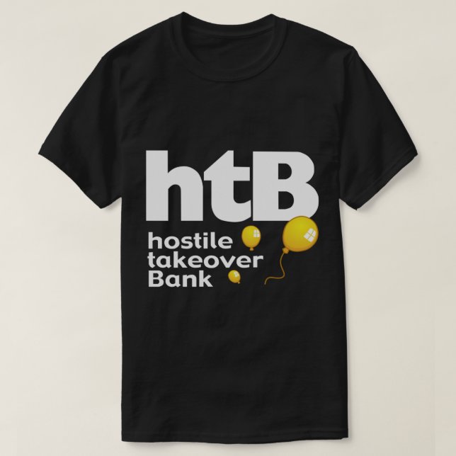 Toma hostil de la camiseta esencial del banco (Diseño del anverso)