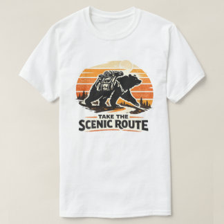 Toma la Ruta Escénica Camiseta de Oso de Senderism