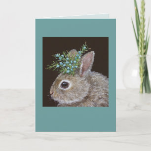 Toma la tarjeta de conejo para bebés