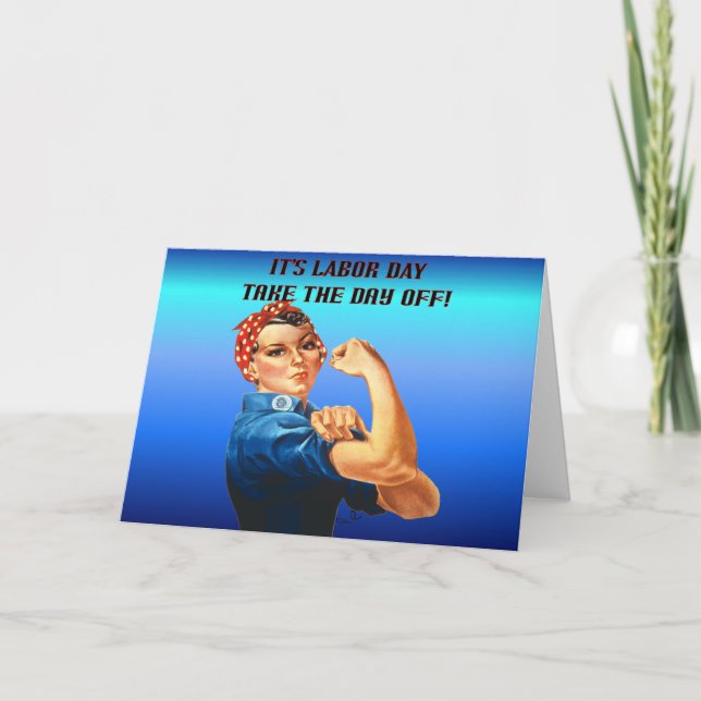 Toma la tarjeta de felicitación del día libre (Anverso)