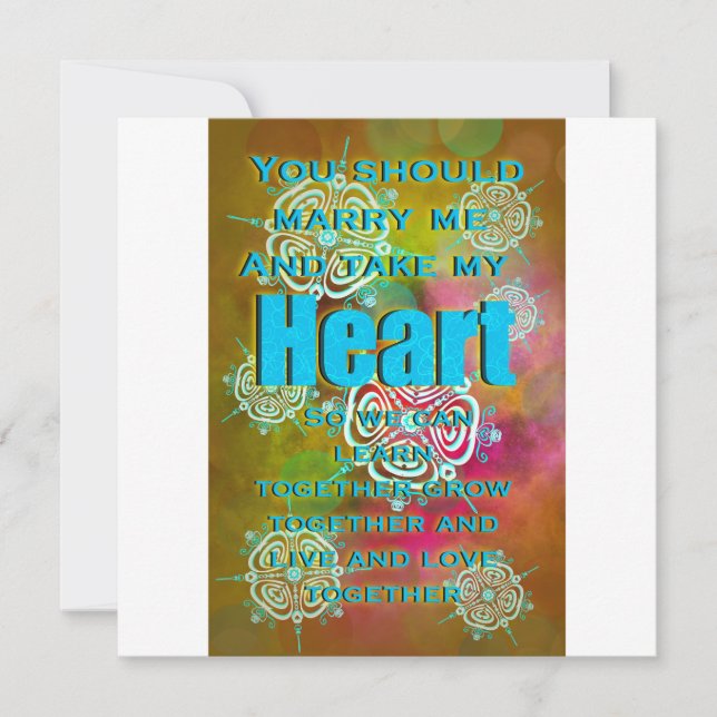 Toma mi corazón (Anverso)