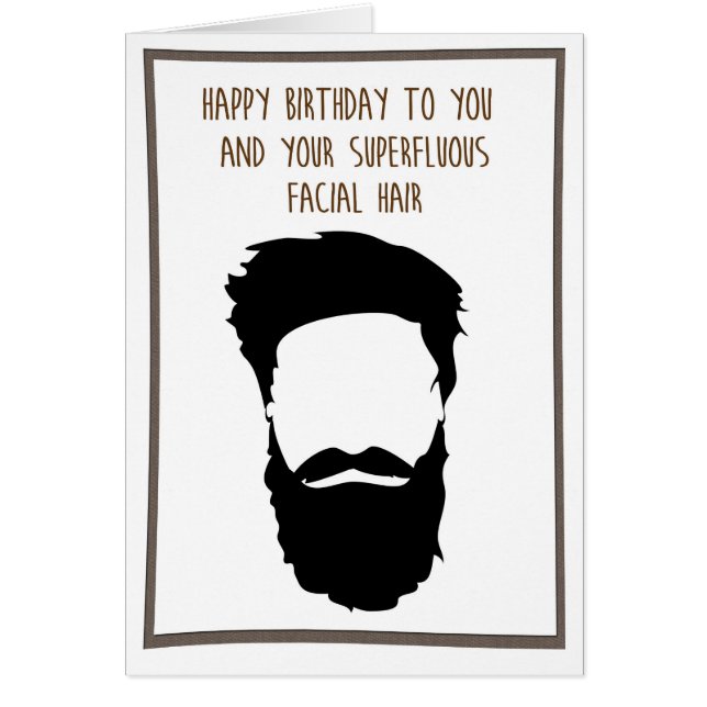 toma moderna en la moda de la barba (Frente)