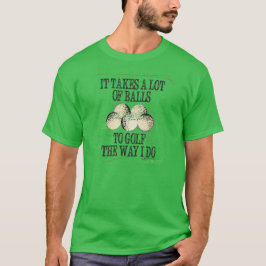 TOMA MUCHA CAMISETA DEL GOLF DE LAS BOLAS