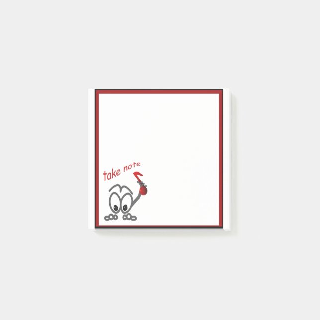 Toma Nota El Profesor De Música Funny Stickman Pos (Anverso)