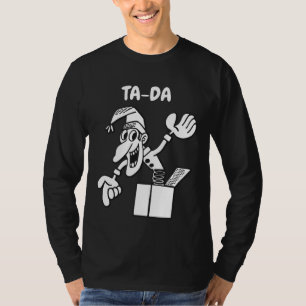 Toma TA-DA en la camiseta de la caja