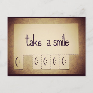 Toma una postal Inspiradora sonrisa