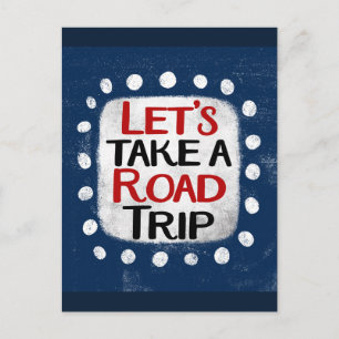 Toma una postal para un viaje por carretera