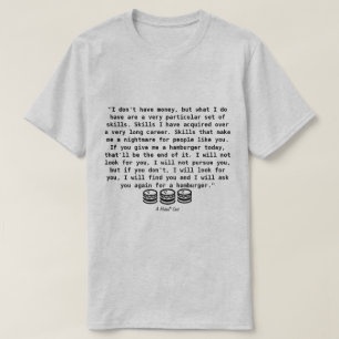 TOMADA con hamburguesas - Una camiseta MisterP