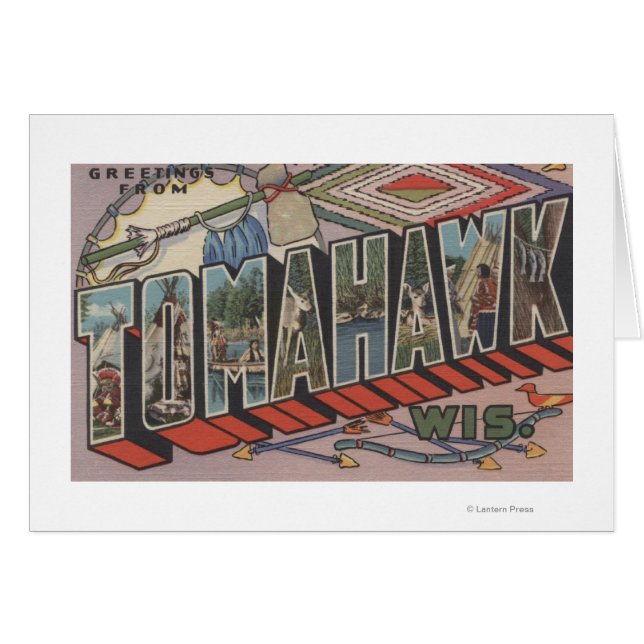 Tomahawk, Wisconsin - Escenas de letras grandes (Anverso (Horizontal))