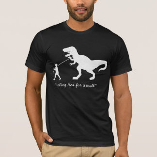 tomando a Rex para una camiseta del paseo -