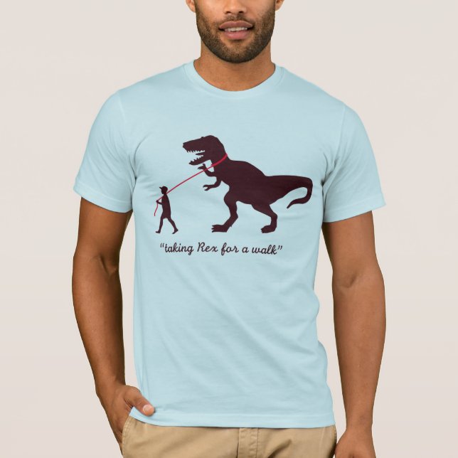 tomando a Rex para una camiseta del paseo - (Anverso)