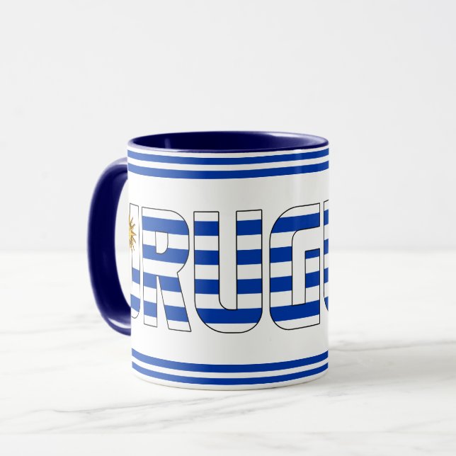 "Tomando con Uruguay" Taza de café patriótica (Anverso izquierdo)