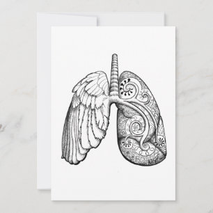 'Tomando el aire' - impresión de tarjetas 5x7