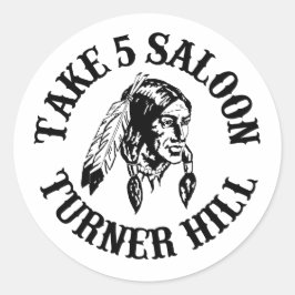 Tomar 5 Pegatinas redondos