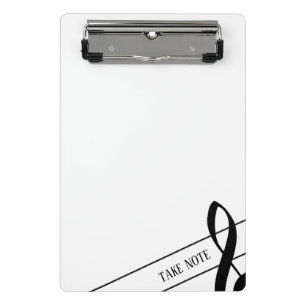 Tomar nota Treble Clef Mini Portapapeles