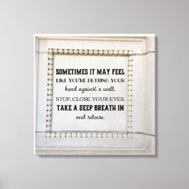 Tomar una impresión de lienzo de aliento profundo