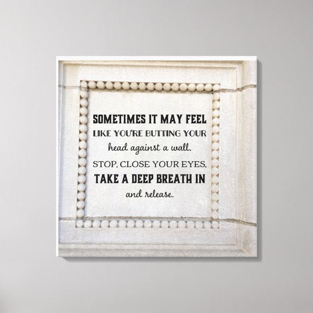 Tomar una impresión de lienzo de aliento profundo (Anverso)