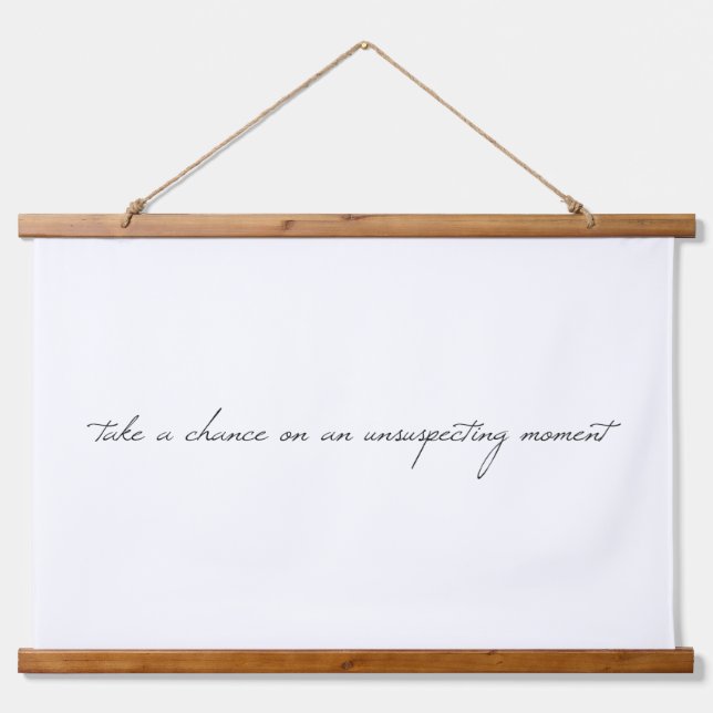 Tomar Una Oportunidad De Madera Topada Tapiz De Mu (Anverso )