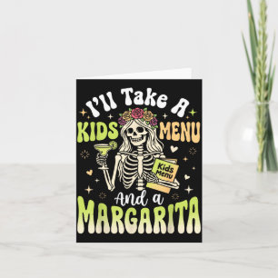 Tomaré un menú infantil y una margarita