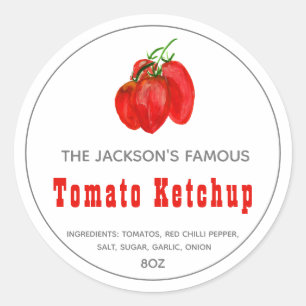 Tomate Ketchup casero   Etiqueta de Sauce