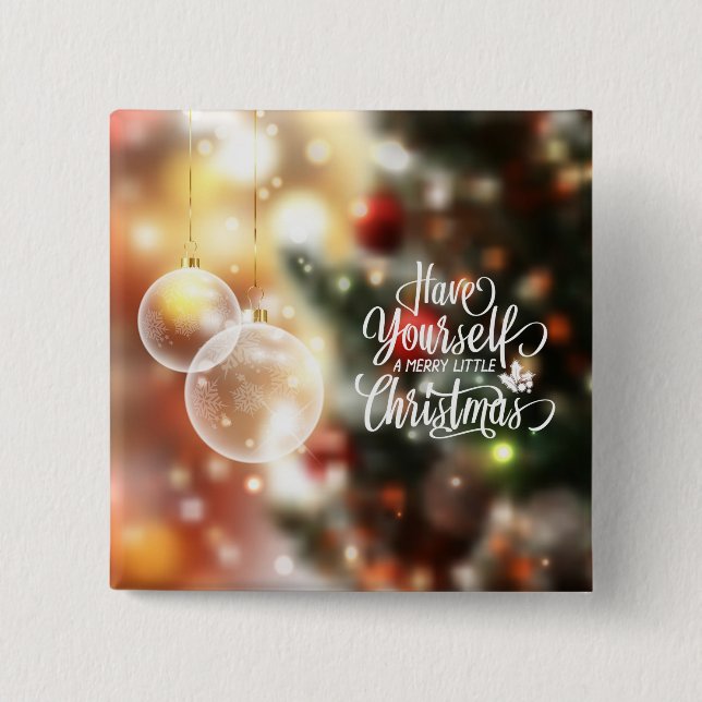 Tómate Un Botón De Pin De Los Navidades. (Anverso)