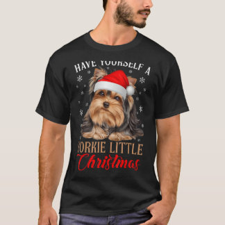 Tómate Un Perro De Camisa De Navidades Yorkie
