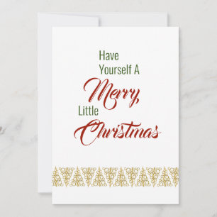 Tómate Una Tarjeta Plana De Navidades.
