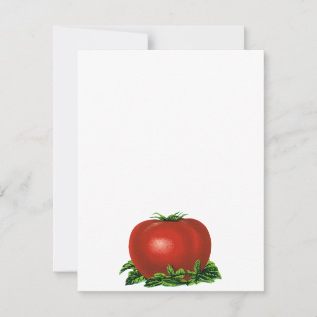 Tomate, verduras y frutas de la madriguera roja (Anverso)