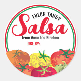 tomates coloridos de mi pegatina de etiquetas rega