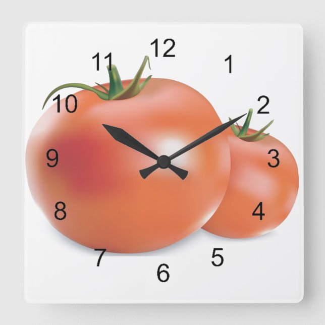 Tomates Diseñar el reloj de pared (Anverso)
