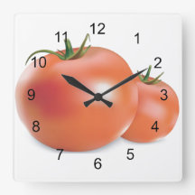Tomates Diseñar el reloj de pared