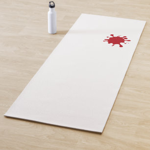 Tomato Red Splash Custom Yoga Mat traducido al esp