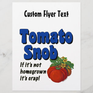 Tomato Snob Folleto Personalizado