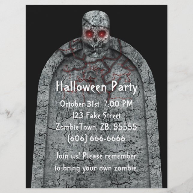 Tombstone - Halloween Flyer (Frente)
