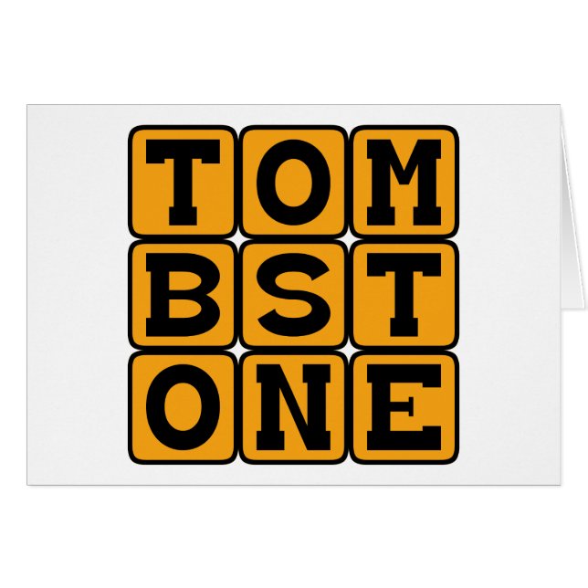 Tombstone, marcación de tumbas (Anverso (Horizontal))