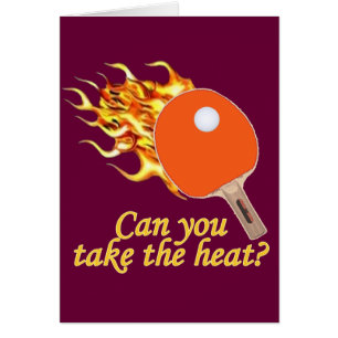 Tome a calor el ping-pong llameante