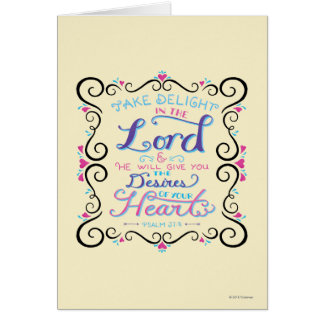 Tome el placer en el señor