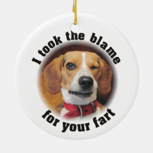 Tomé la culpa para su Fart ornamento del navidad