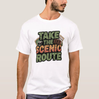 Tome la escénica camiseta de The Route Adventure