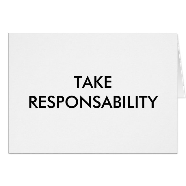 TOME LA RESPONSABILIDAD (Anverso (Horizontal))