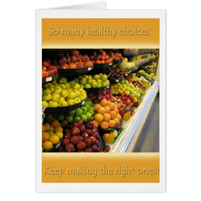 Tome las decisiones sanas (Frente)