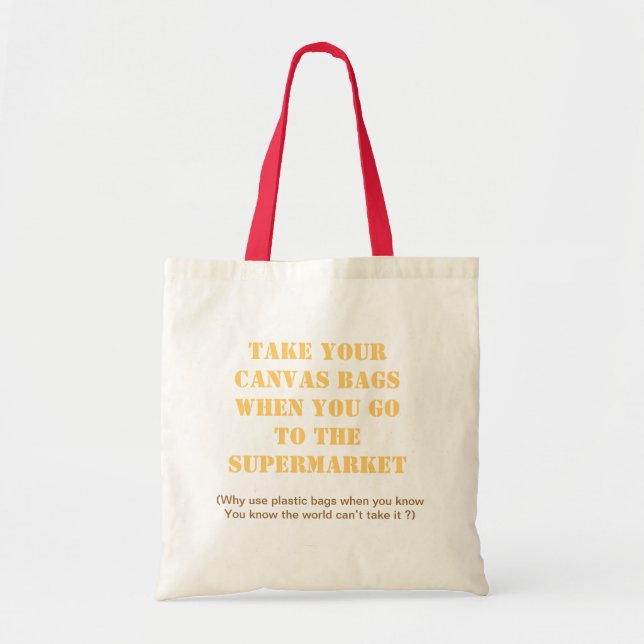 Tome sus bolsos de la lona (Frente)