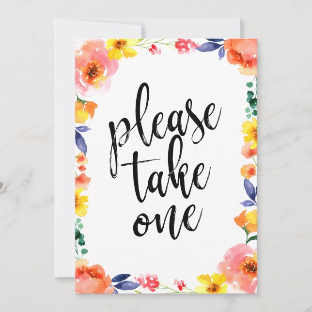 Tome Un Rótulo De Boda Floral Asequible (Anverso)