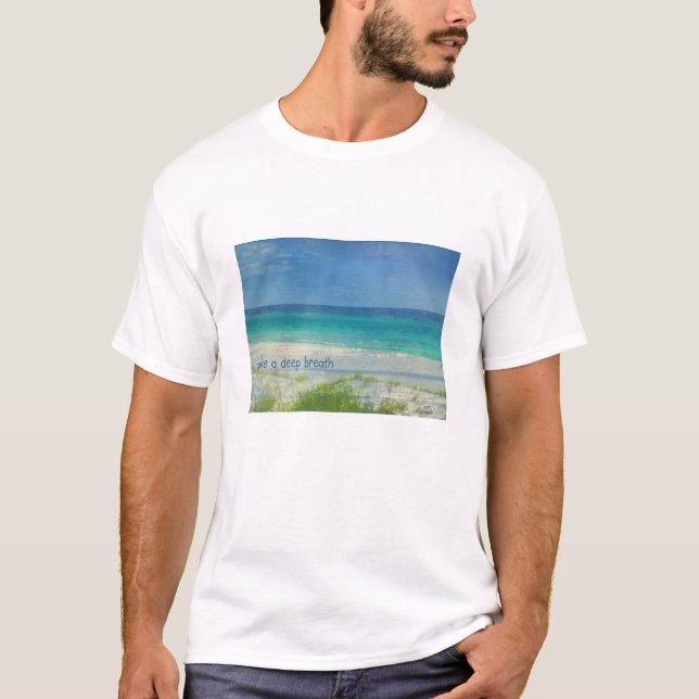Tome una camiseta del océano de la respiración (Anverso)