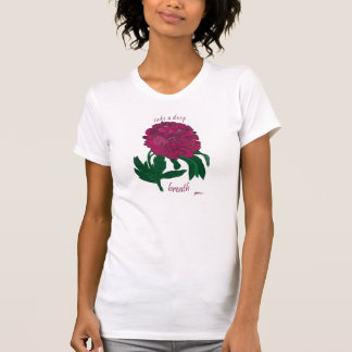 Tome una camiseta del Peony de la respiración