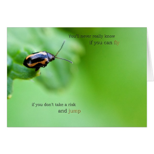 Tome una tarjeta del riesgo (Anverso (Horizontal))