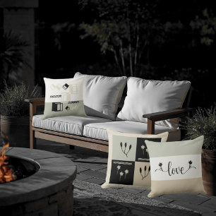 Tones de la Tierra Cojín decorativo geométrico de 