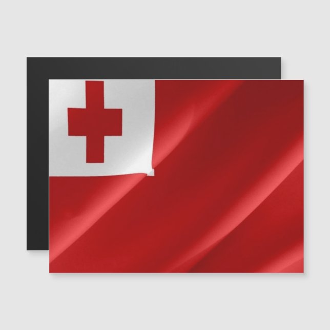 Tonga - Bandera onduladora - (Anverso/Reverso)