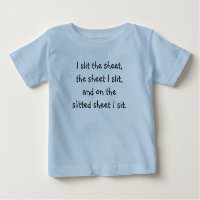 Tongue Twister T's-I desliza la sábana Camiseta be