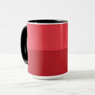 Tono de dos tonos rojo café taza - Personalizar